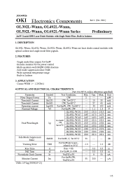 Datasheet OL592L-W151 manufacturer OKI
