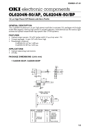 Datasheet OL6204N-50BP manufacturer OKI