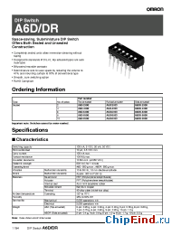 Datasheet A6D-6101 manufacturer Omron