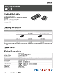 Datasheet A6H-4102-P manufacturer Omron