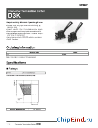 Datasheet D3K manufacturer Omron