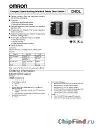Datasheet D4DL-1CFC-B manufacturer Omron