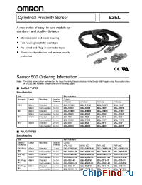 Datasheet E2EL-X8F2-DM1L manufacturer Omron