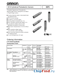 Datasheet E3F2-DS104-N manufacturer Omron