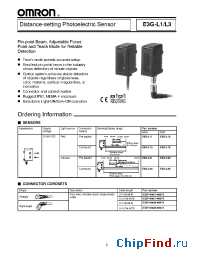 Datasheet E3G-L15 manufacturer Omron