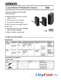 Datasheet E3G-R1j manufacturer Omron