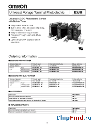 Datasheet E3JM-10M4T-US manufacturer Omron