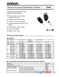 Datasheet E3JU-25P4-3 manufacturer Omron