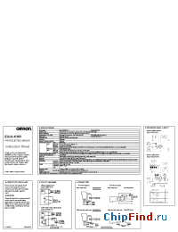 Datasheet E3JU-XR4- manufacturer Omron
