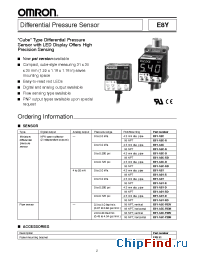 Datasheet E8Y-A2Y-RD manufacturer Omron