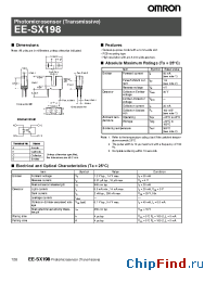 Datasheet EE-SX198 manufacturer Omron