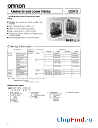 Datasheet G2R-13-SN manufacturer Omron