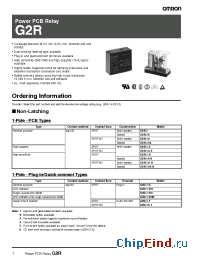 Datasheet G2R-14-H manufacturer Omron