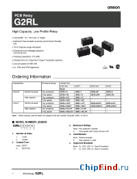 Datasheet G2RL-1-E manufacturer Omron