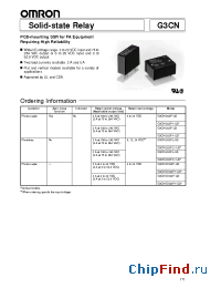 Datasheet G3CN-202P-US manufacturer Omron