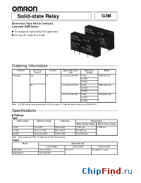 Datasheet G3M-202P-US-412DC manufacturer Omron