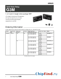 Datasheet G3M-203P-4 manufacturer Omron