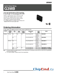 Datasheet G3MB manufacturer Omron