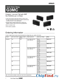 Datasheet G3MC manufacturer Omron