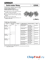 Datasheet G3NA-210B manufacturer Omron