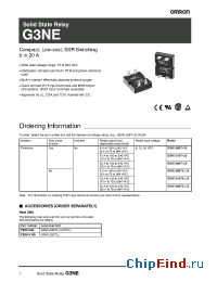 Datasheet G3NE-205TL-US manufacturer Omron