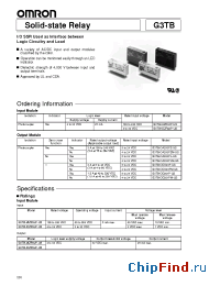 Datasheet G3TB-OA203PLM manufacturer Omron