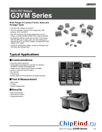 Datasheet G3VM-21GR manufacturer Omron