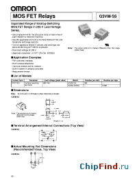 Datasheet G3VM-S5TR manufacturer Omron