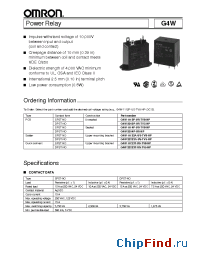 Datasheet G4W-ss12P-US-TVs-ss manufacturer Omron