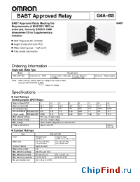 Datasheet G6A-234P-BS12DC manufacturer Omron