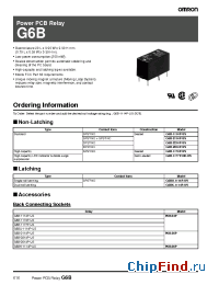 Datasheet G6B-2214P manufacturer Omron