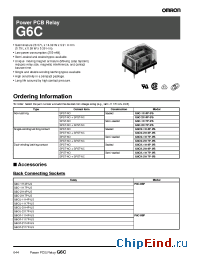 Datasheet G6CK-2114P manufacturer Omron
