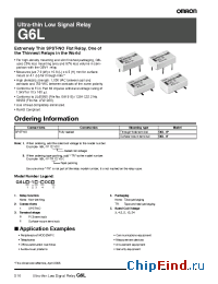 Datasheet G6L-1PDC4.5 manufacturer Omron