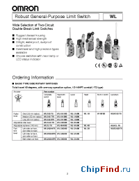 Datasheet WLCAL4-2-TS manufacturer Omron