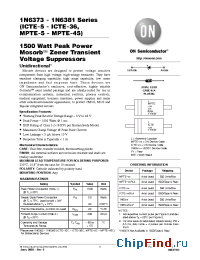 Datasheet 1N6373RL4 manufacturer ON Semiconductor