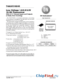 Datasheet 74ALVC16245DT manufacturer ON Semiconductor