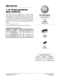 Datasheet 74LS145 manufacturer ON Semiconductor