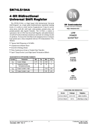 Datasheet 74LS194 manufacturer ON Semiconductor