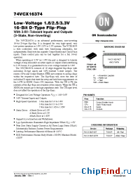 Datasheet 74VCX16374DT manufacturer ON Semiconductor