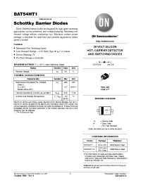 Datasheet BAT54HT1G manufacturer ON Semiconductor