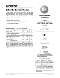 Datasheet BAT54XV2T1 manufacturer ON Semiconductor