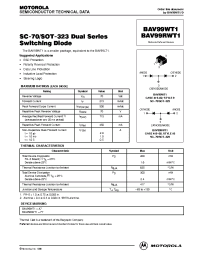 Datasheet BAV99RWT1 manufacturer ON Semiconductor