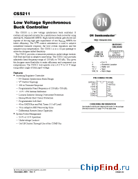 Datasheet CS5211 manufacturer ON Semiconductor