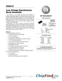 Datasheet CS5212 manufacturer ON Semiconductor