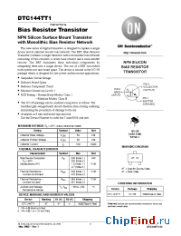Datasheet DTC144T1 manufacturer ON Semiconductor