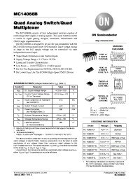 Datasheet MC14066BD manufacturer ON Semiconductor