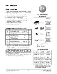 Datasheet MC14069UBCP manufacturer ON Semiconductor