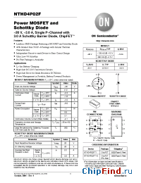 Datasheet NTHD4P02FT1 manufacturer ON Semiconductor