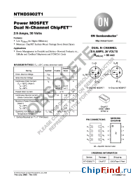 Datasheet NTHD5902T1 manufacturer ON Semiconductor