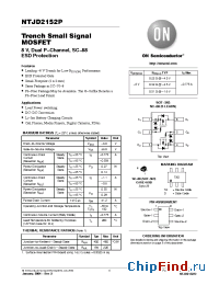 Datasheet NTJD2152PT1 manufacturer ON Semiconductor